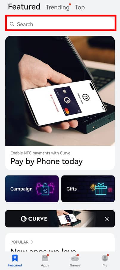 Come installare app Huawei AppGallery 1