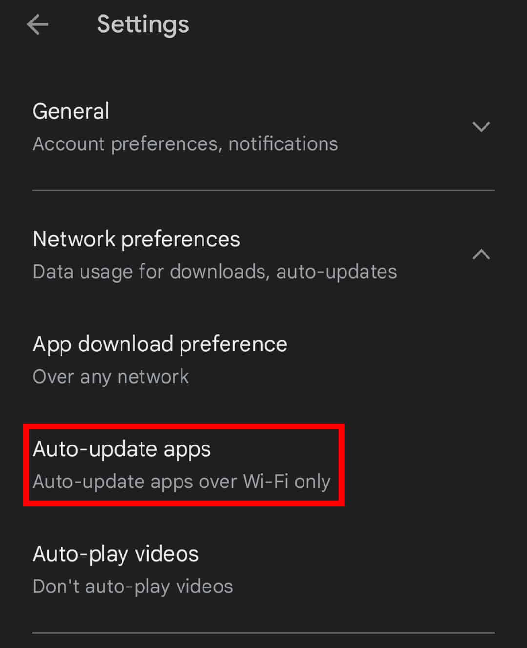 Come disabilitare gli aggiornamenti automatici delle app Play Store 4