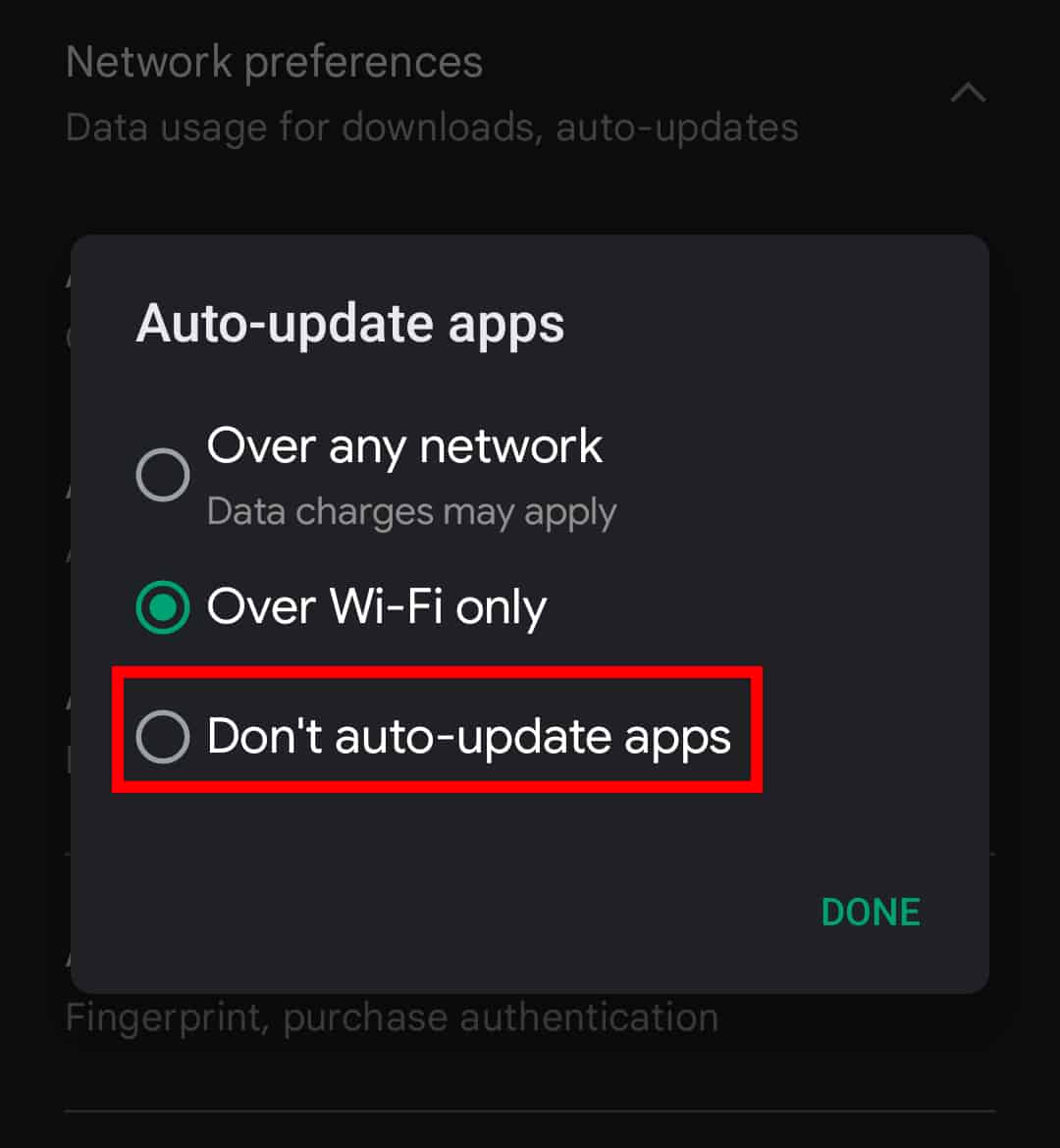 Come disabilitare gli aggiornamenti automatici delle app Play Store 5