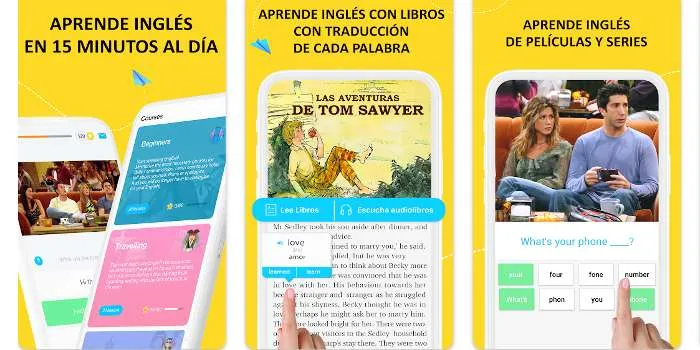 App per imparare l'inglese da un telefono Android